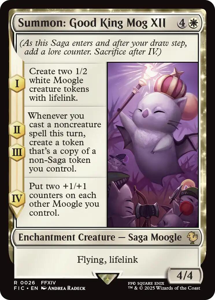 Summon: Good King Mog XII (Surge Foil) [FINAL FANTASY Commander] | Gamers Paradise