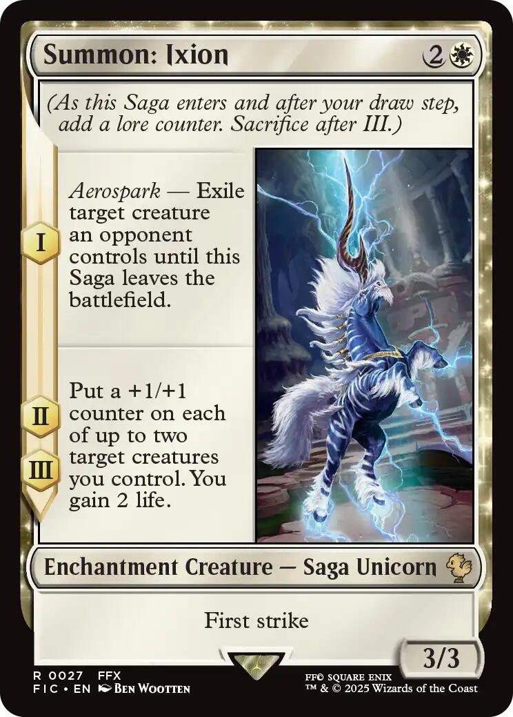 Summon: Ixion (Surge Foil) [FINAL FANTASY Commander] | Gamers Paradise