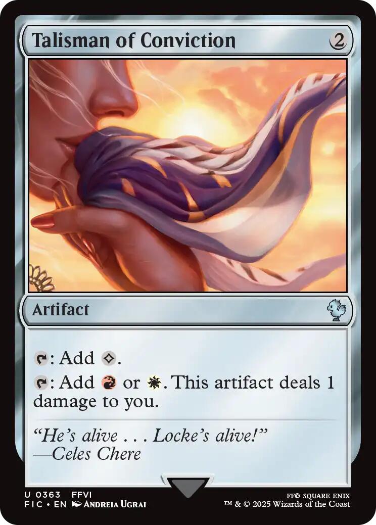 Talisman of Conviction (Surge Foil) [FINAL FANTASY Commander] | Gamers Paradise
