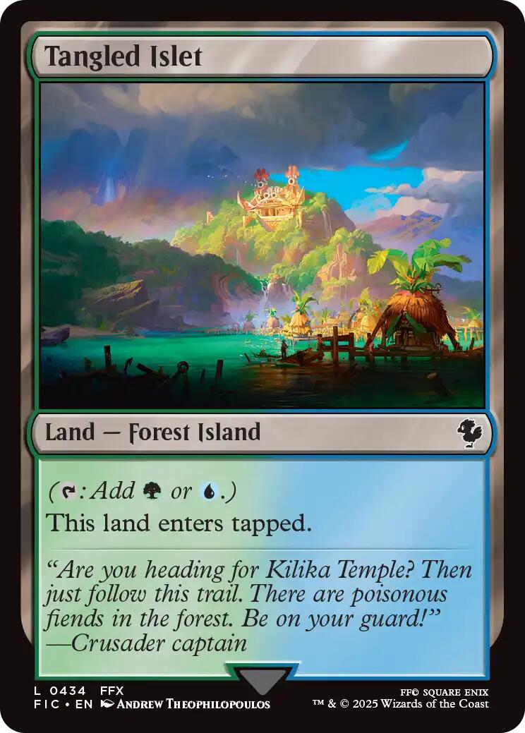 Tangled Islet (Surge Foil) [FINAL FANTASY Commander] | Gamers Paradise