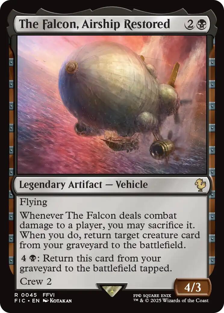 The Falcon, Airship Restored (Surge Foil) [FINAL FANTASY Commander] | Gamers Paradise