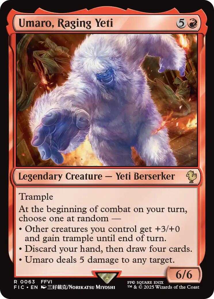 Umaro, Raging Yeti (Surge Foil) [FINAL FANTASY Commander] | Gamers Paradise