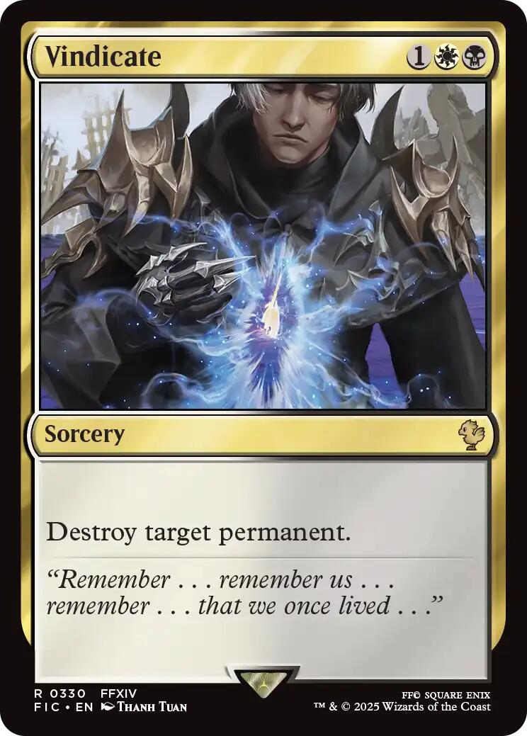 Vindicate (Surge Foil) [FINAL FANTASY Commander] | Gamers Paradise