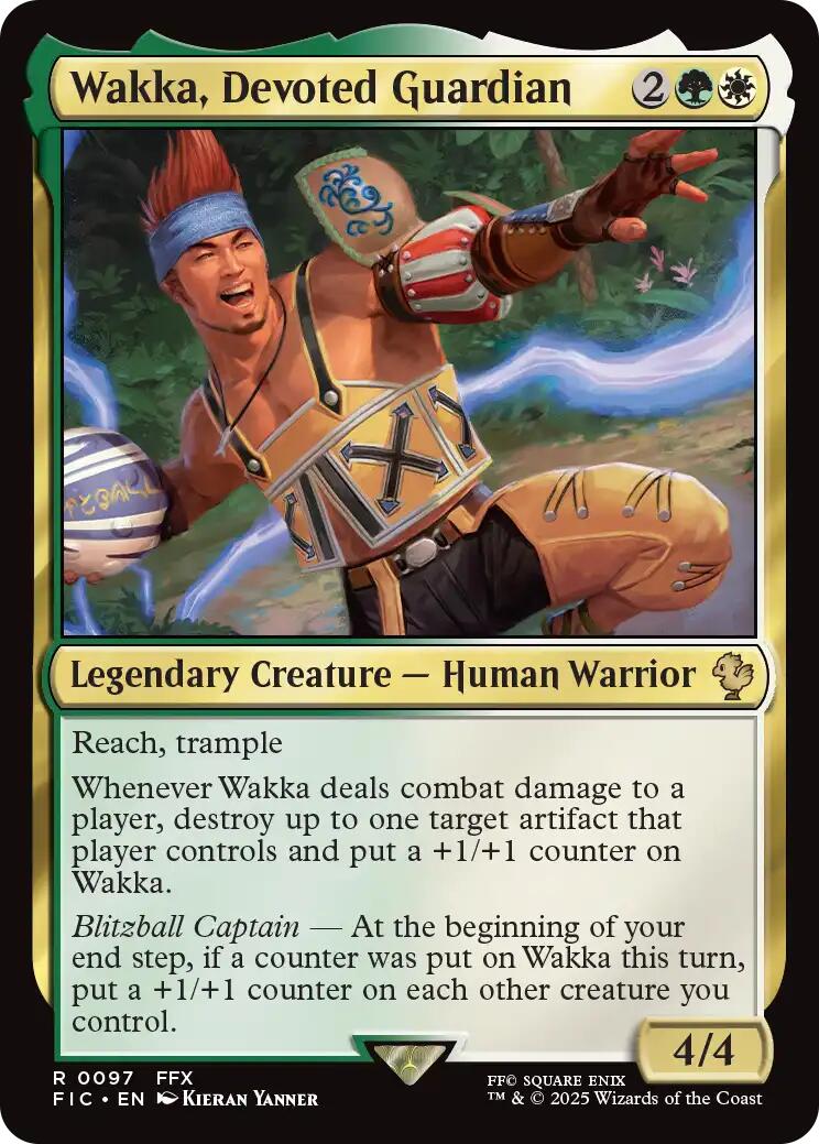 Wakka, Devoted Guardian (Surge Foil) [FINAL FANTASY Commander] | Gamers Paradise