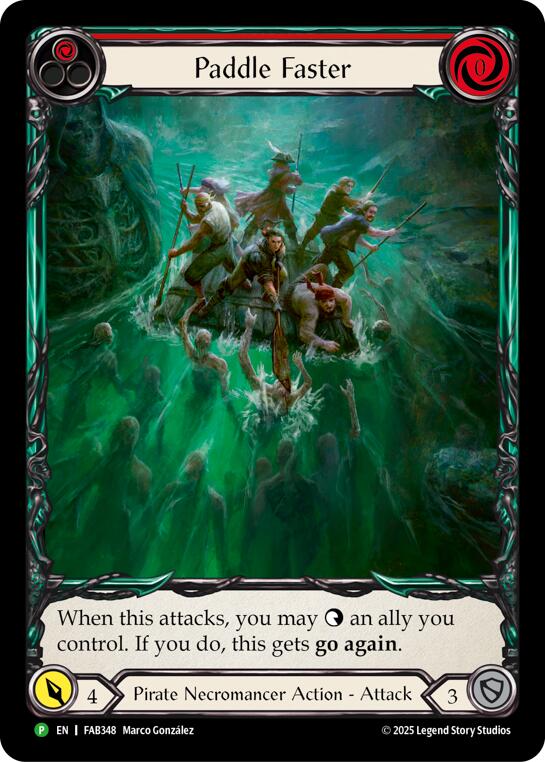 Paddle Faster [FAB348] (Promo)  Rainbow Foil | Gamers Paradise