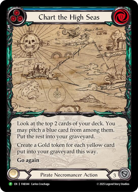 Chart the High Seas [FAB344] (Promo)  Rainbow Foil | Gamers Paradise