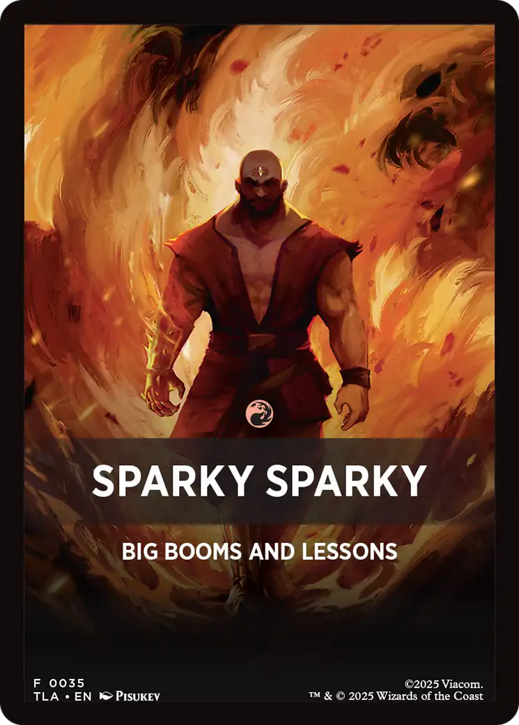 Sparky Sparky Theme Card [Avatar: The Last Airbender Tokens] | Gamers Paradise