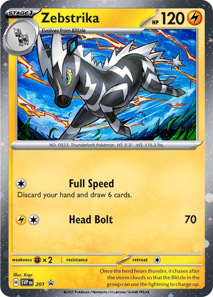 Zebstrika (201) (Cosmos Holo) [Scarlet & Violet: Black Star Promos] | Gamers Paradise