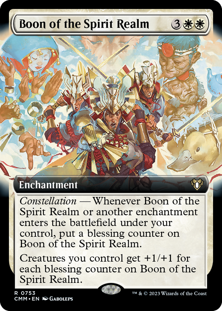 Boon of the Spirit Realm (Extended Art) [Commander Masters] | Gamers Paradise