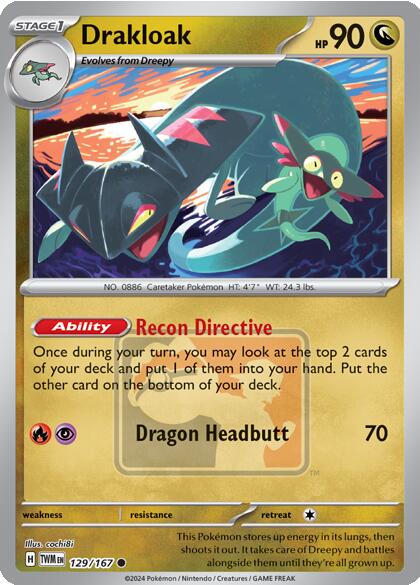 Drakloak (129/167) [League & Championship Cards] | Gamers Paradise