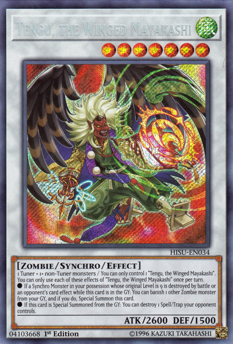 Tengu, the Winged Mayakashi [HISU-EN034] Secret Rare | Gamers Paradise