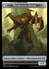 Phyrexian Mite (011) // Phyrexian Golem Double-Sided Token [Phyrexia: All Will Be One Tokens] | Gamers Paradise