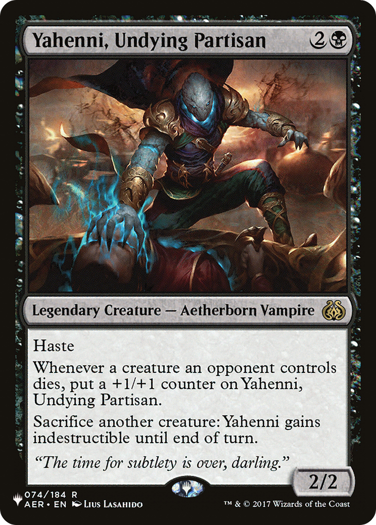 Yahenni, Undying Partisan [The List] | Gamers Paradise