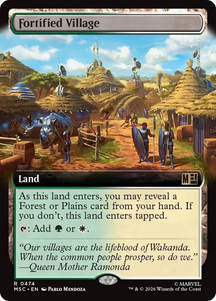 Fortified Village (Extended Art) [Marvel Super Heroes Commander] | Gamers Paradise