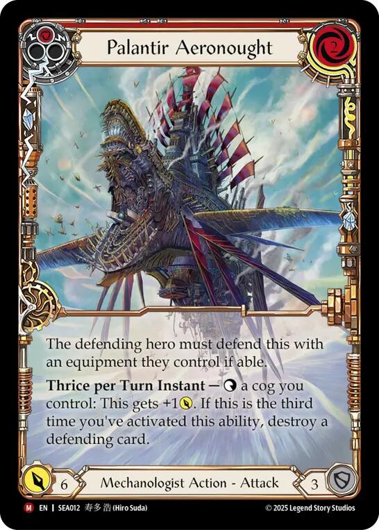 Palantir Aeronought (Extended Art) [SEA012] (High Seas)  Rainbow Foil | Gamers Paradise