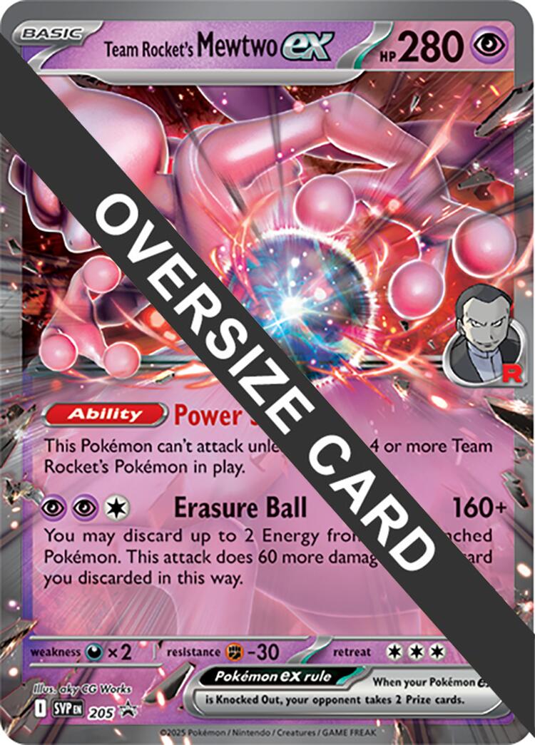 Team Rocket's Mewtwo ex (205) (Jumbo Card) [Scarlet & Violet: Black Star Promos] | Gamers Paradise