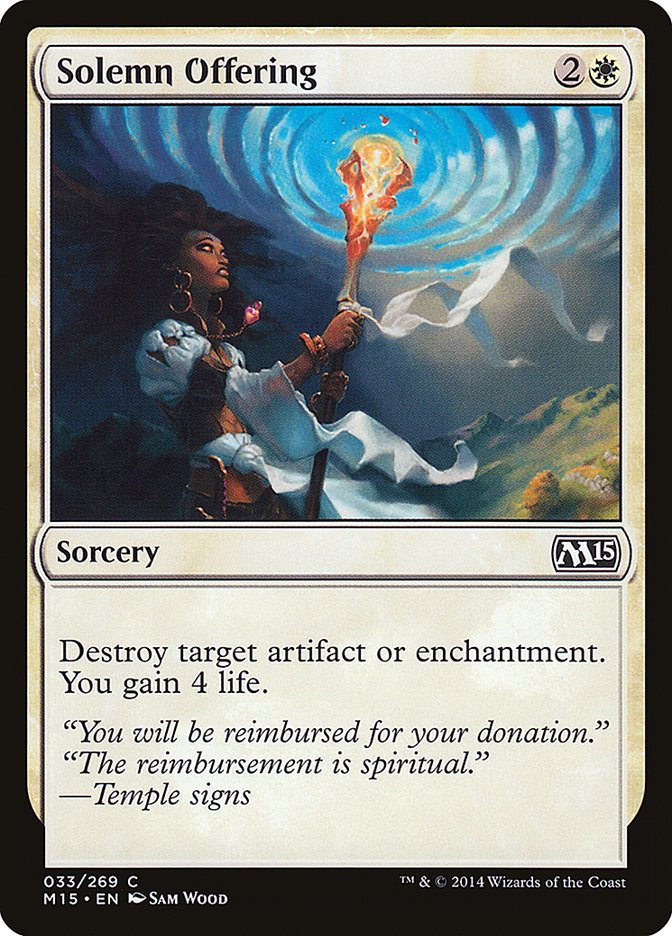 Solemn Offering [Magic 2015] | Gamers Paradise
