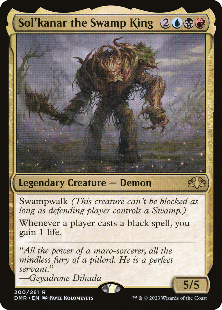 Sol'kanar the Swamp King [Dominaria Remastered] | Gamers Paradise