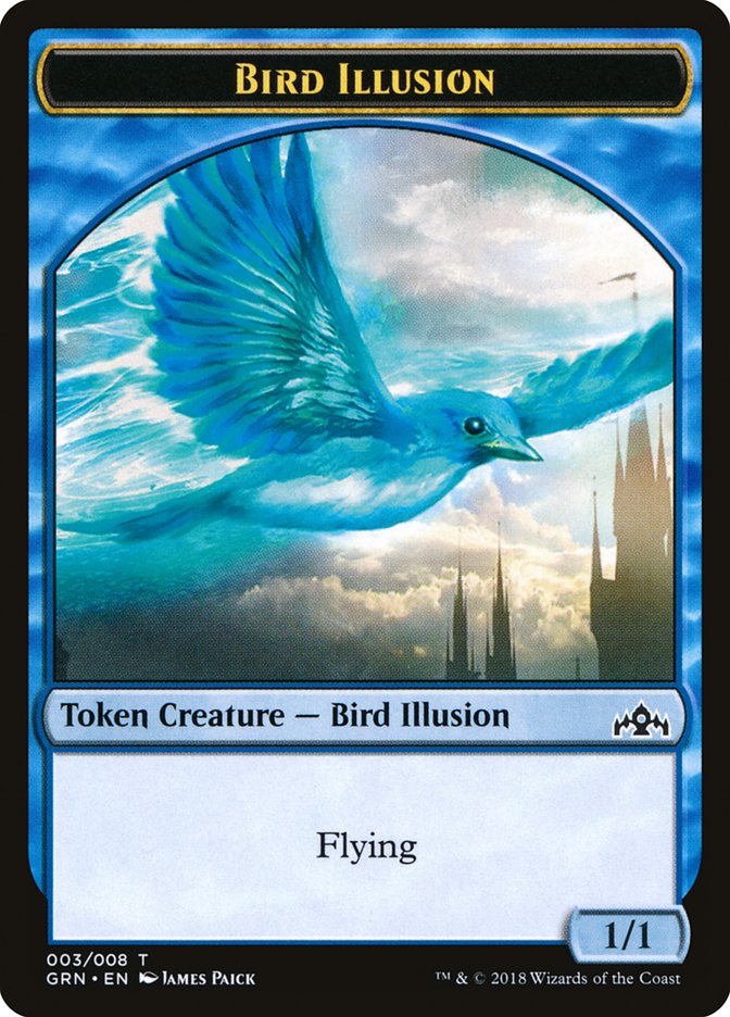 Bird Illusion Token [Guilds of Ravnica Tokens] | Gamers Paradise