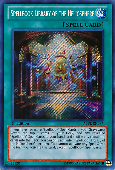 Spellbook Library of the Heliosphere [ABYR-EN087] Secret Rare | Gamers Paradise