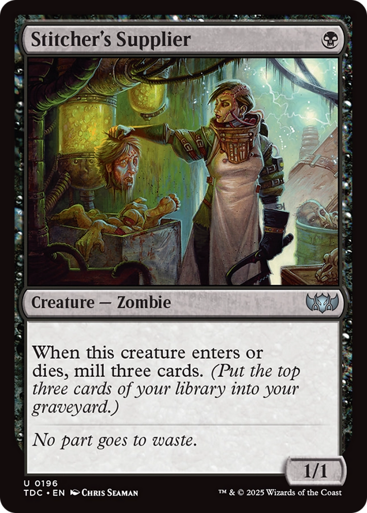 Stitcher's Supplier [Tarkir: Dragonstorm Commander] | Gamers Paradise