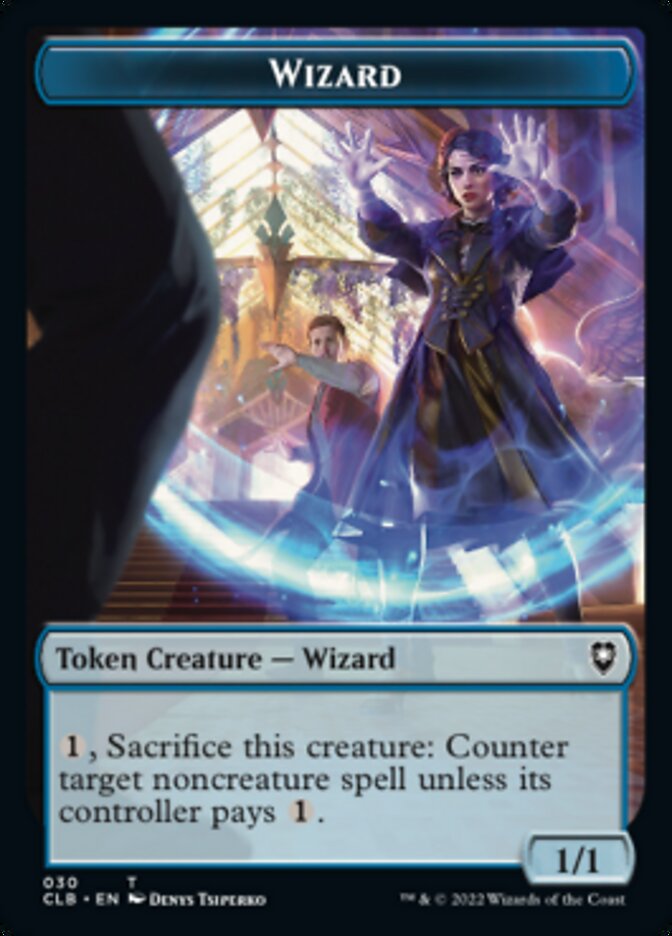 Kor Warrior // Wizard Double-Sided Token [Commander Legends: Battle for Baldur's Gate Tokens] | Gamers Paradise
