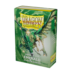 Dragon Shield: Japanese Size 60ct Sleeves - Emerald (Matte) | Gamers Paradise