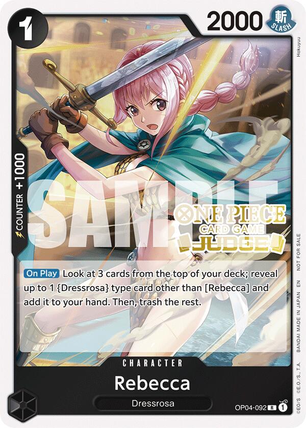 Rebecca (Judge Pack Vol. 6) [One Piece Promotion Cards] | Gamers Paradise