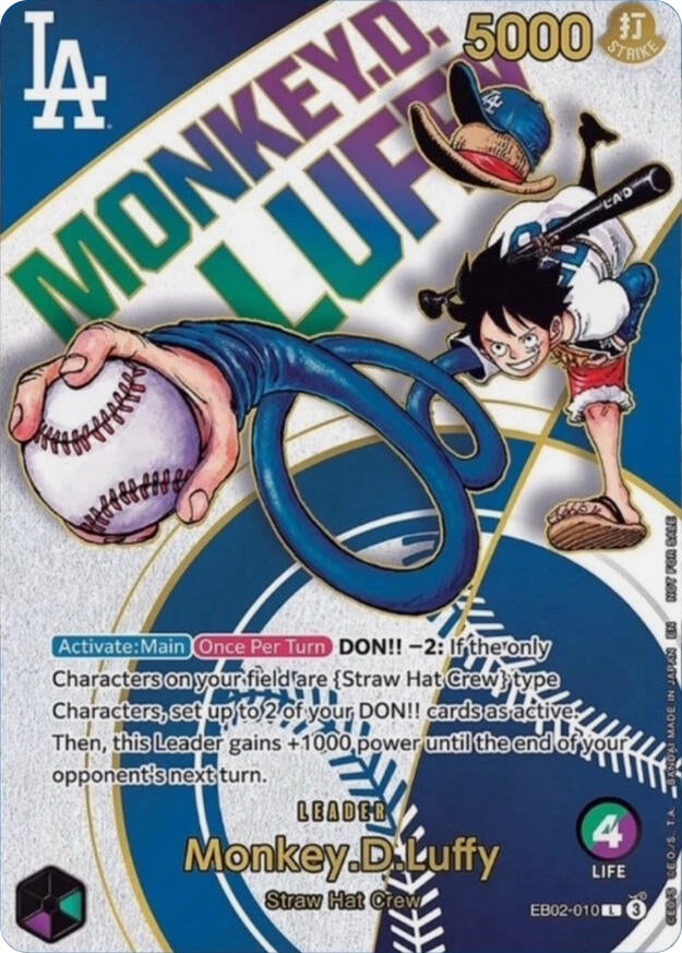 Monkey.D.Luffy (Dodgers x ONE PIECE) [One Piece Promotion Cards] | Gamers Paradise