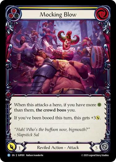 Mocking Blow (Yellow) [SUP091] (Super Slam)  Rainbow Foil | Gamers Paradise