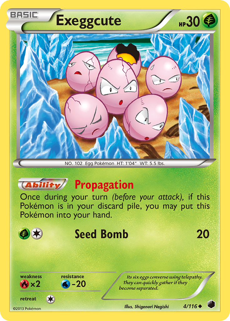Exeggcute (4/116) [Black & White: Plasma Freeze] | Gamers Paradise