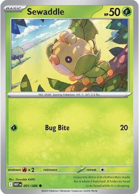 Sewaddle (001/086) [Scarlet & Violet: White Flare] | Gamers Paradise
