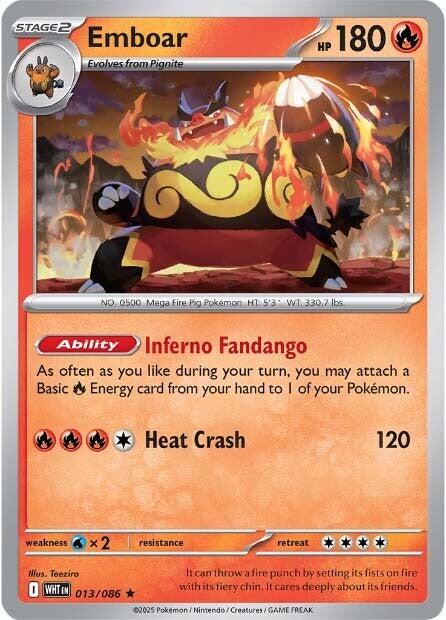 Emboar (013/086) [Scarlet & Violet: White Flare] | Gamers Paradise