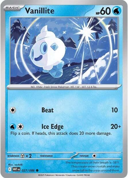 Vanillite (027/086) [Scarlet & Violet: White Flare] | Gamers Paradise