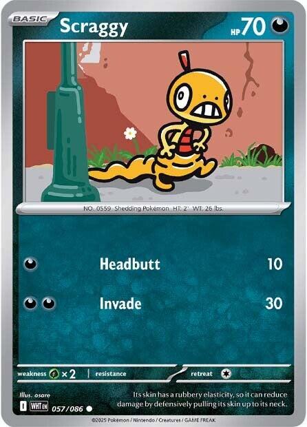 Scraggy (057/086) [Scarlet & Violet: White Flare] | Gamers Paradise