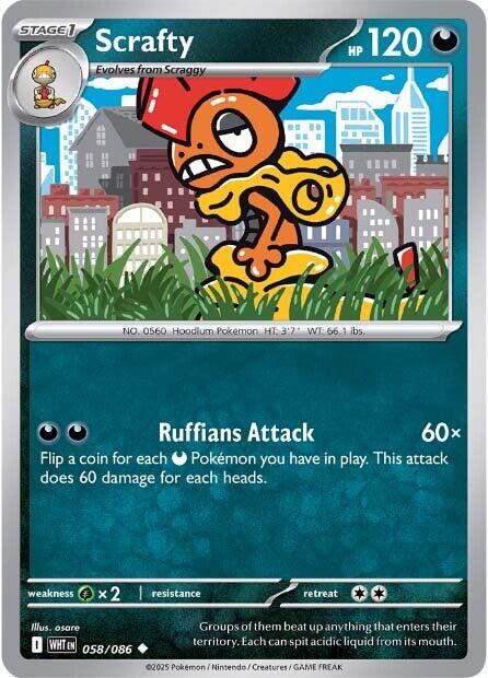 Scrafty (058/086) [Scarlet & Violet: White Flare] | Gamers Paradise