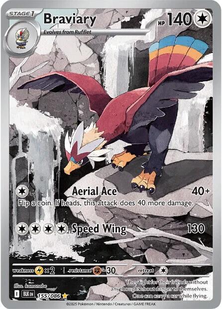 Braviary (155/086) [Scarlet & Violet: Black Bolt] | Gamers Paradise