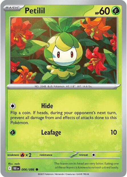 Petilil (006/086) [Scarlet & Violet: Black Bolt] | Gamers Paradise
