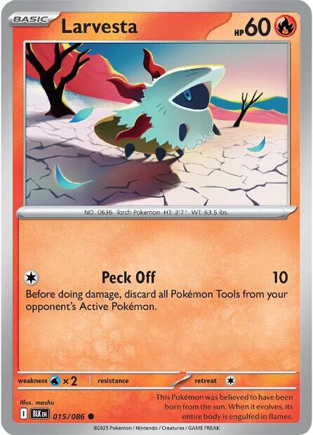 Larvesta (015/086) [Scarlet & Violet: Black Bolt] | Gamers Paradise