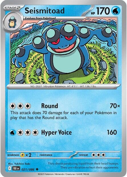 Seismitoad (021/086) [Scarlet & Violet: Black Bolt] | Gamers Paradise
