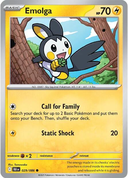 Emolga (029/086) [Scarlet & Violet: Black Bolt] | Gamers Paradise