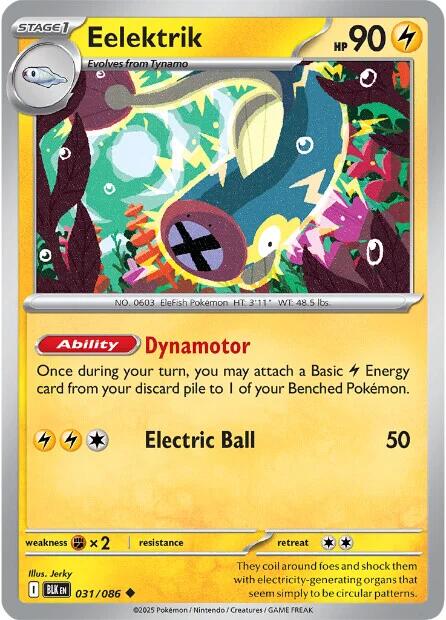 Eelektrik (031/086) [Scarlet & Violet: Black Bolt] | Gamers Paradise
