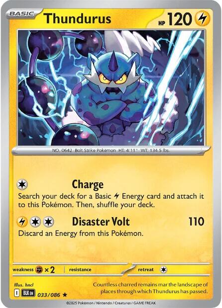 Thundurus (033/086) [Scarlet & Violet: Black Bolt] | Gamers Paradise