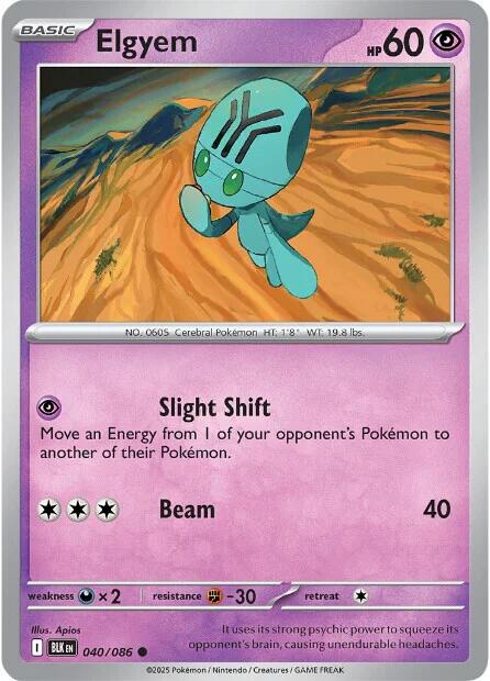 Elgyem (040/086) [Scarlet & Violet: Black Bolt] | Gamers Paradise