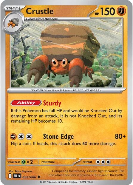 Crustle (052/086) [Scarlet & Violet: Black Bolt] | Gamers Paradise