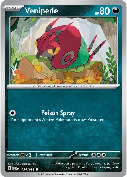 Venipede (054/086) [Scarlet & Violet: Black Bolt] | Gamers Paradise