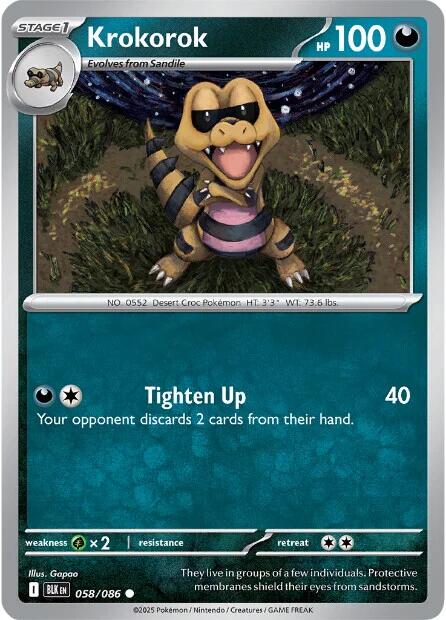 Krokorok (058/086) [Scarlet & Violet: Black Bolt] | Gamers Paradise