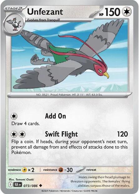 Unfezant (073/086) [Scarlet & Violet: Black Bolt] | Gamers Paradise