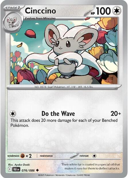 Cinccino (076/086) [Scarlet & Violet: Black Bolt] | Gamers Paradise