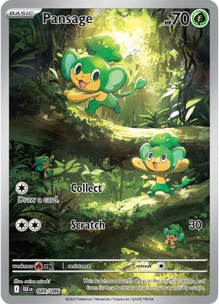 Pansage (089/086) [Scarlet & Violet: Black Bolt] | Gamers Paradise